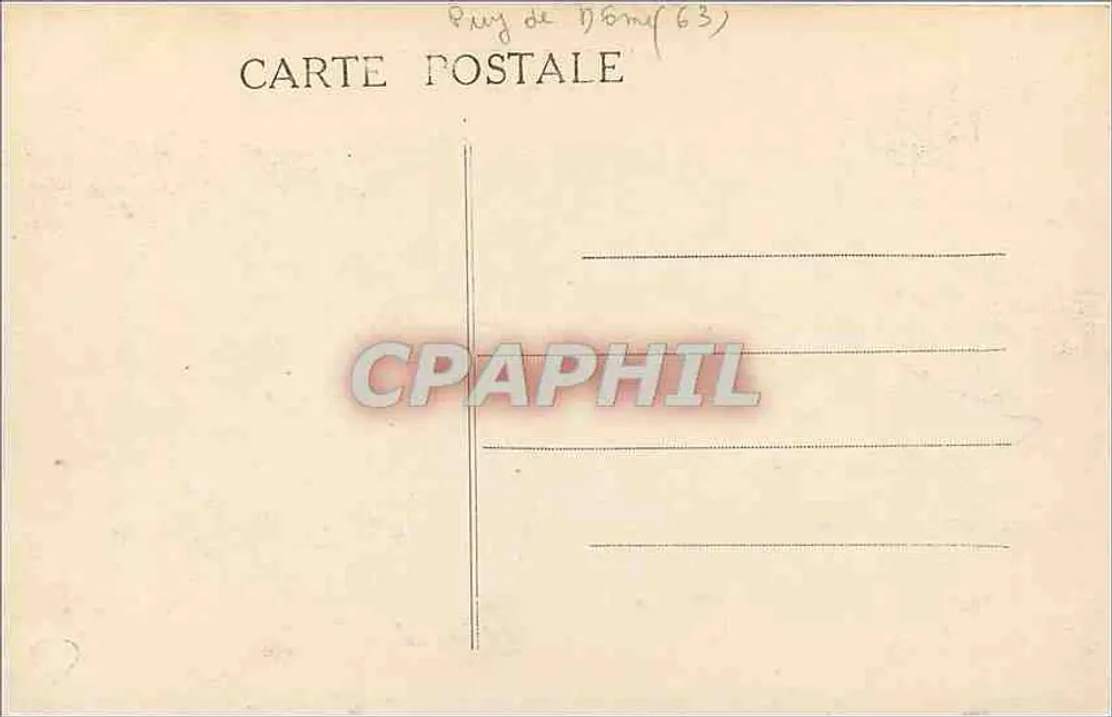 Mont-Dore — A Vale da Bourbourle — A Auvergne Pitoresca - Verso