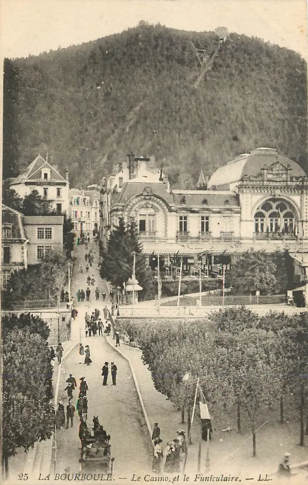 La Bourboule — O Casino e o Funicular — LL. — n°25 - Frente