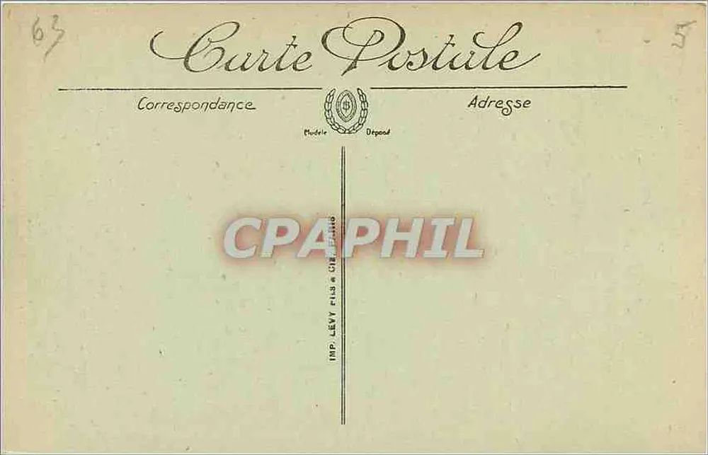 La Bourboule — A Prefeitura e os Hotéis — LL. — N° 28 - Verso