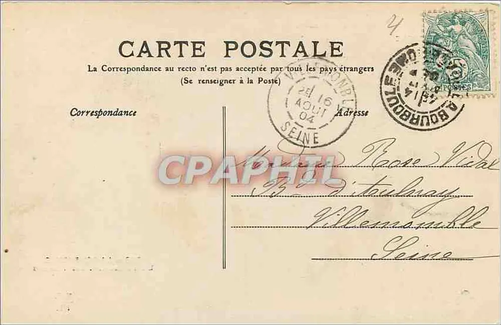La Bourboule — A Instalação dos Termas — M.T. I.L. - Verso
