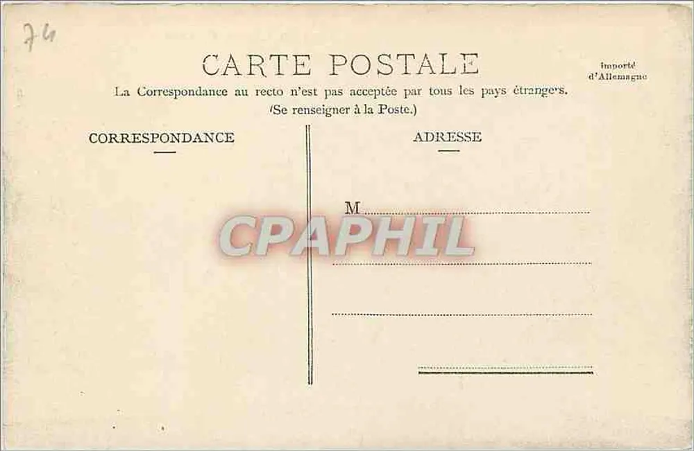 Annecy — As antigas Prisões — E. & T. P. 10373 - Verso