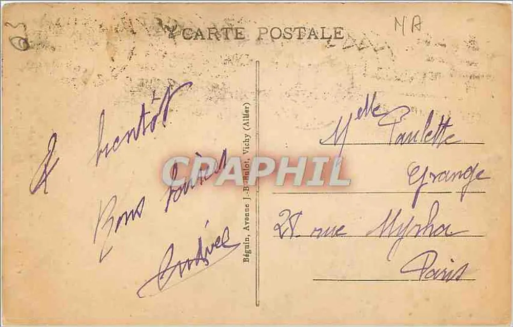 Gusset - Environs de Vichy - La Vallée du Jolar-aux-Mâlavaux — Ideal, n° 576 - Verso