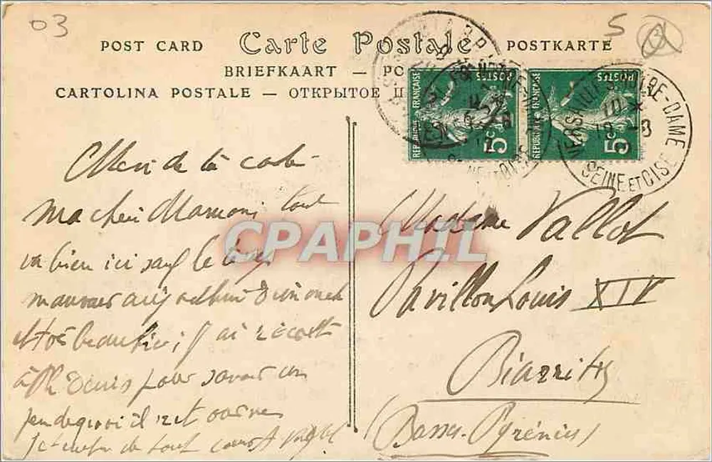Moulins — Catedral. Figuras Bourbonnaises — ND Phol. - Verso