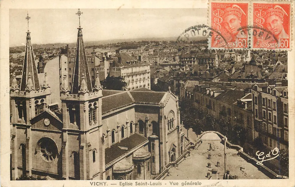 Vichy — Église Saint-Louis — Vue générale - Recto