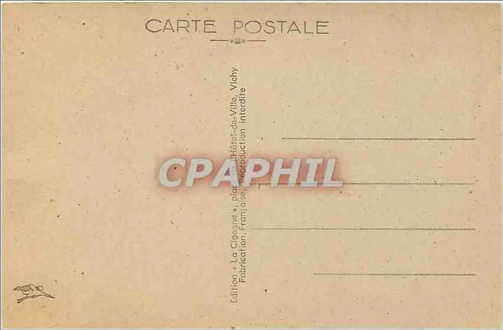 Vichy — Estabelecimento Termal de 1ª Classe — Entrada Principal — La Gipogne, n°444 - Verso