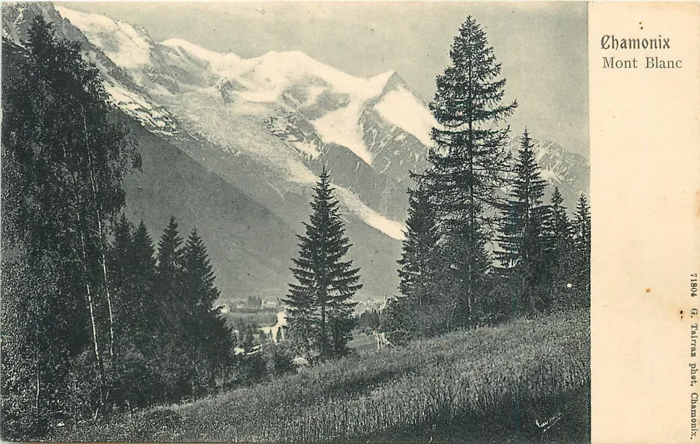 Chamonix — Mont Blanc — Fotografia de G. Tailraz, Chamonix, n° 71804 - Frente
