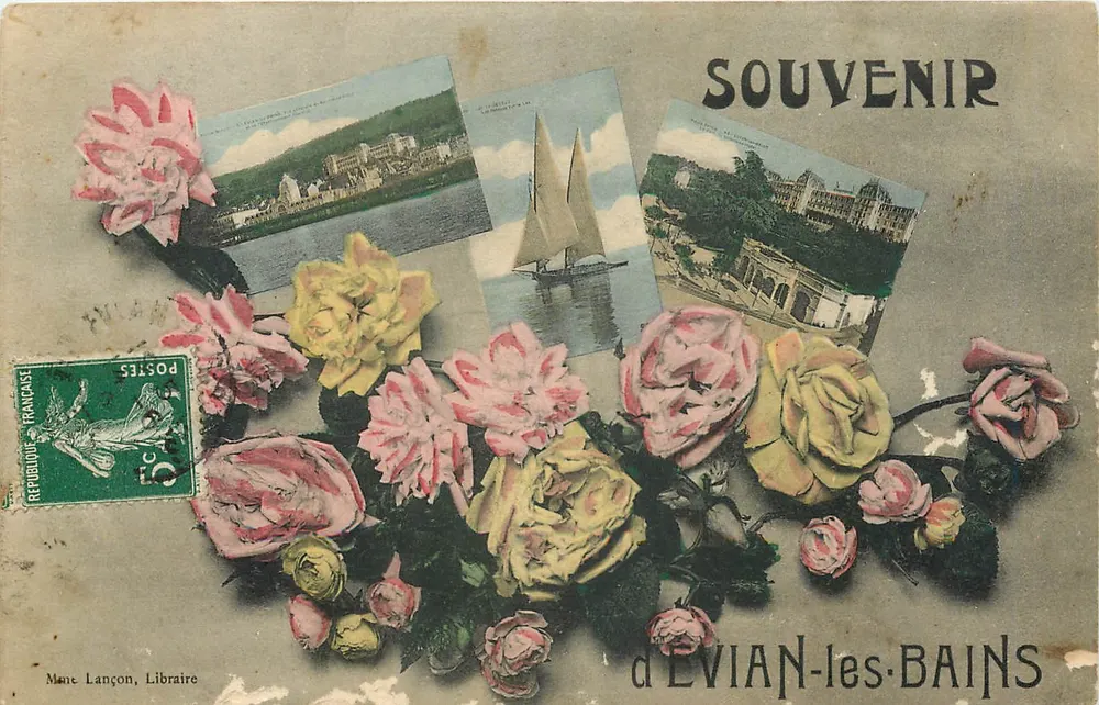 Evian-les-Bains — Lembrete — Prefeito Lançon, Livreiro - Frente