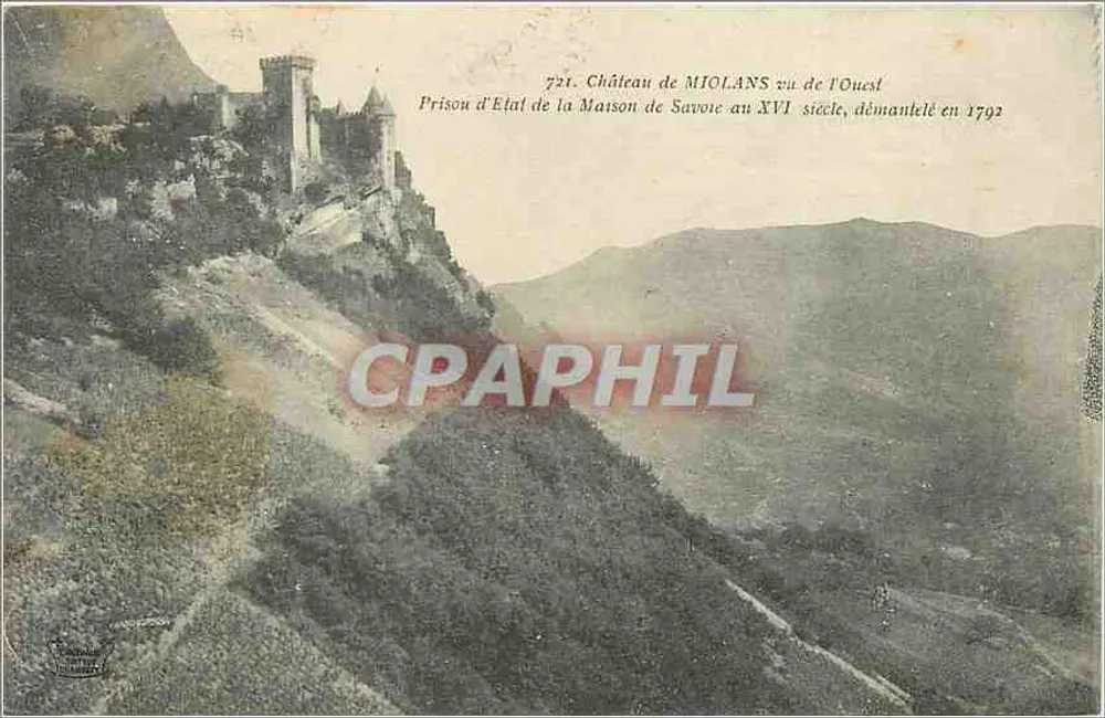म्जोलांस के किला — सैवोय के राजवंश के राजकीय जेल, 16 वीं शताब्दी में, 1792 में ध्वस्त — क्रमांक 721 - आगे