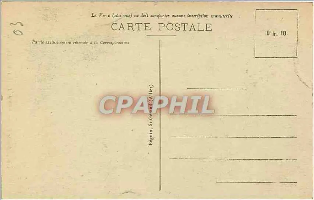 Fonte intermitente de Vichy-Bellerive — editor desconhecido, n° 556 - Verso