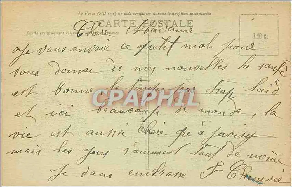 Vichy - Chalet do Imperador — editor N°402 - Verso