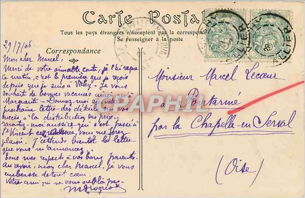 Vichy — Os Célestins — ND Phot - Verso