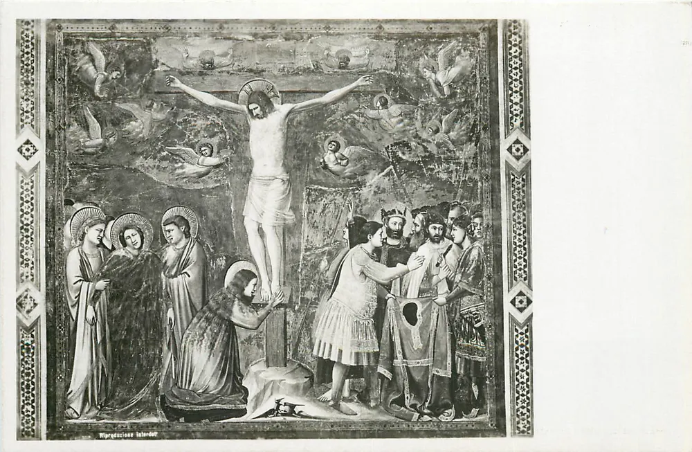 Padoue - Cappella degli Scrovegni al l'Arena - La Crocifissione (Giotto) - Recto
