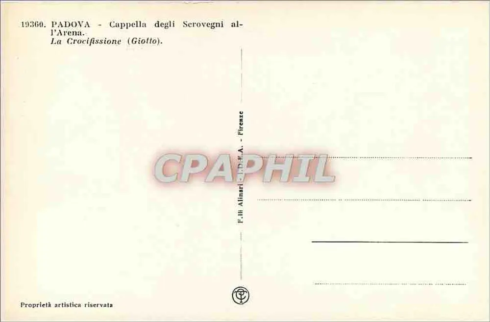 Padoue - Cappella degli Scrovegni al l'Arena - La Crocifissione (Giotto) - Verso