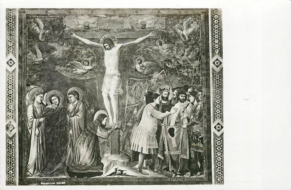 Padua - Kapelle der Serovegni am Arena - Die Kreuzigung (Giotto) - Vorderseite
