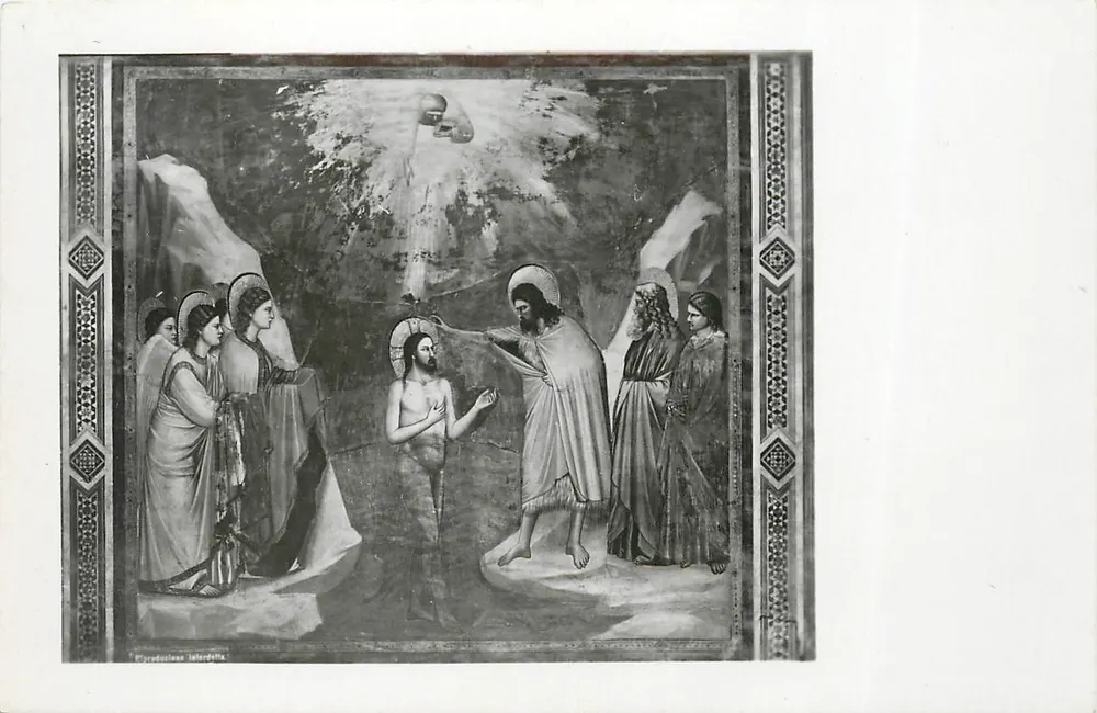 Padua - Cappella degli Scrovegni am Arena - Die Taufe Jesu (Giotto) - Vorderseite
