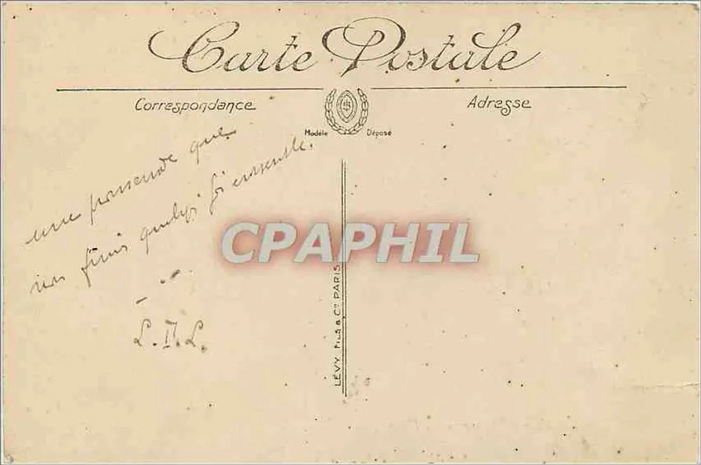 Nemours — Uitzicht op de Loing — LL. - Achterkant