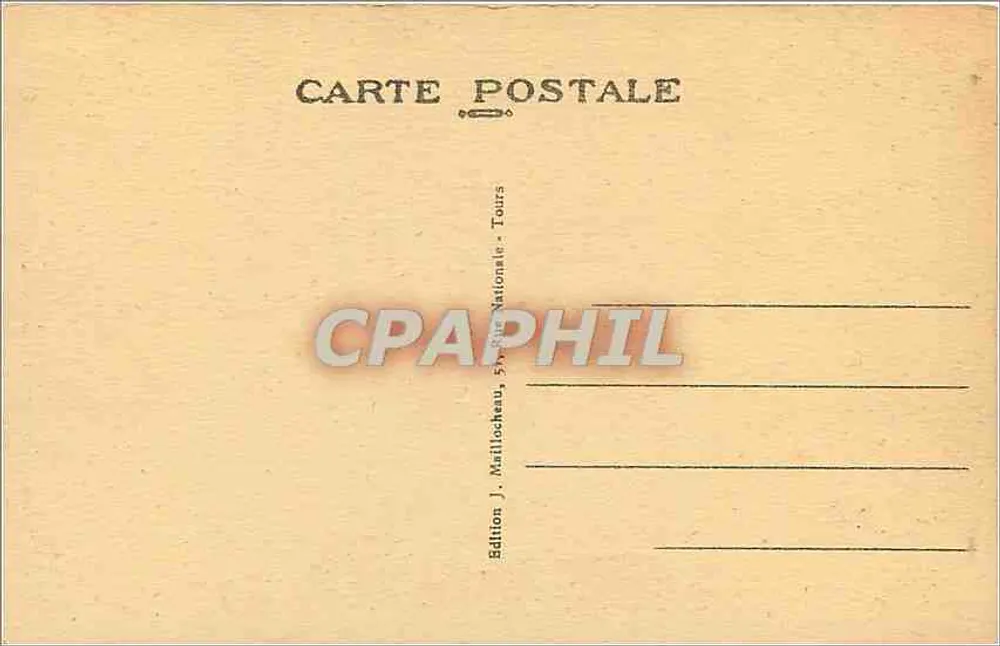 Tours (Loire-et-Loire) — Innenansicht der Kathedrale Saint-Gatien — Edition J. Matlocheau, Tours - Rückseite