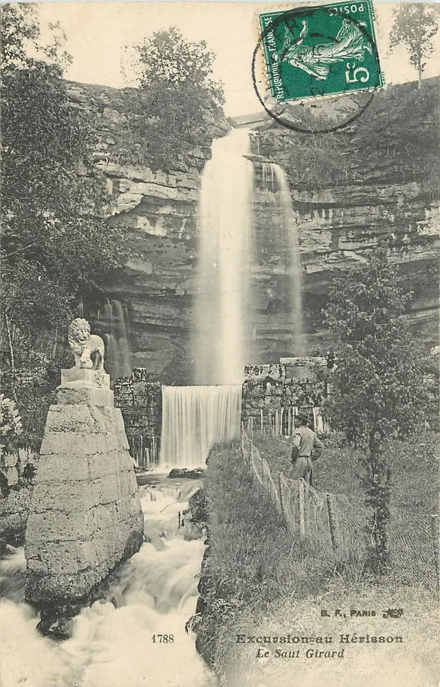 Cachoeira do Saul Girard — Excursão ao Hérisson — B. K. Paris, n° 1788 - Frente