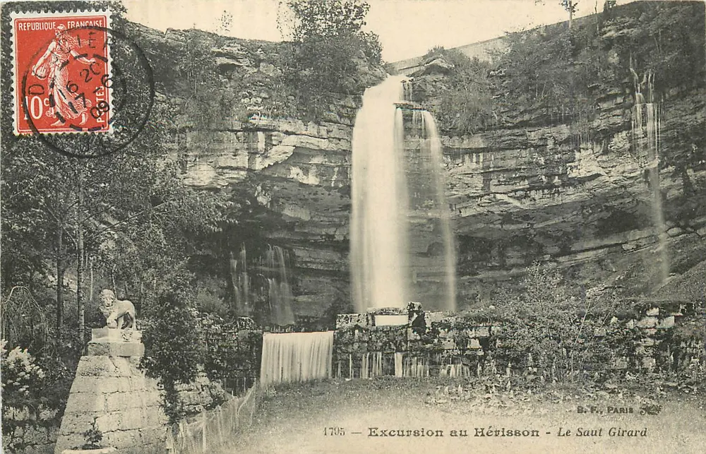 Excursão ao Hérisson - O Salto Girard — B.P., Paris 5 — n° 1795 - Frente