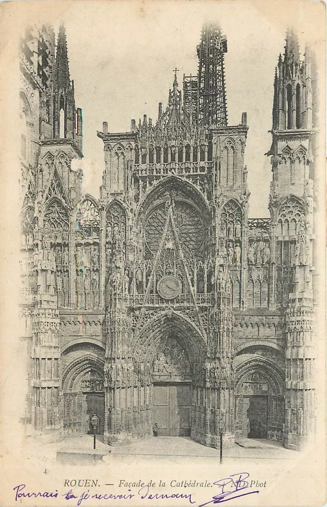 ROUEN — Fachada da Catedral — PNB Phot - Frente
