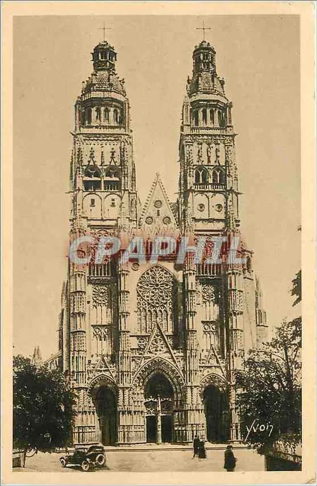 Tours (Indre-et-Loire) — Die Kathedrale Saint Gatien (Fassade) — Les Éditions d'Art, Paris - Vorderseite