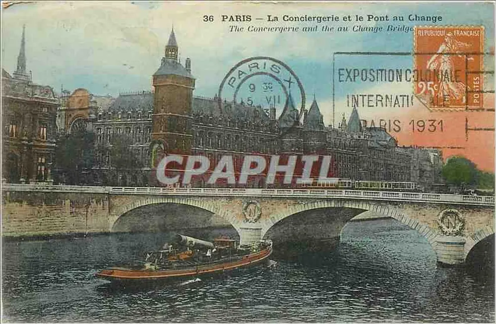 Paris — La Conciergerie et le Pont au Change - Recto