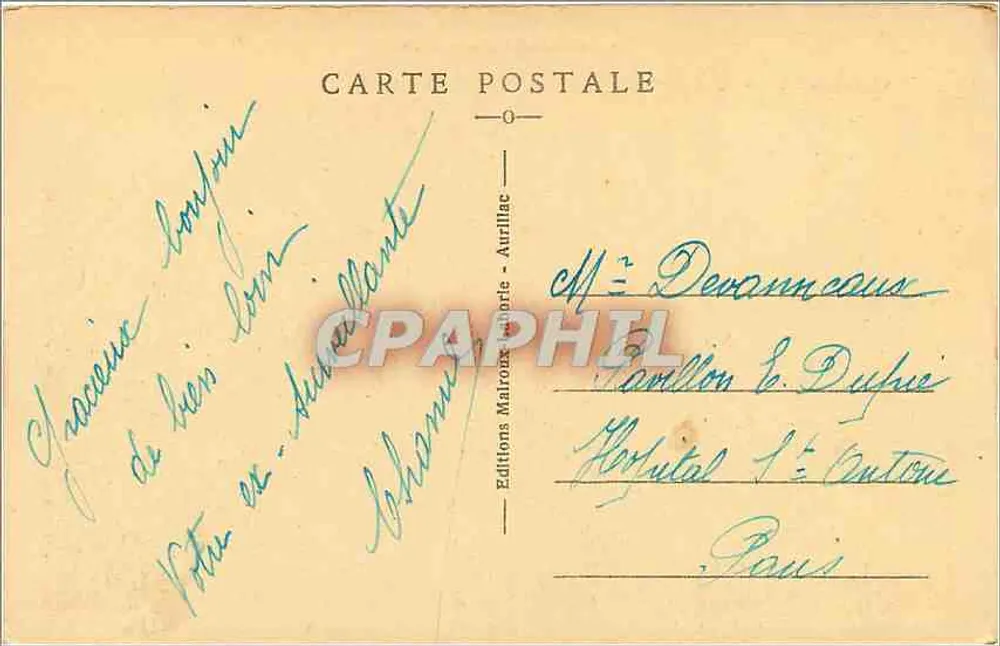 Garabit — O Viaduto — O Cantal Pitoresco — Edições Malron - Aurillac - Verso