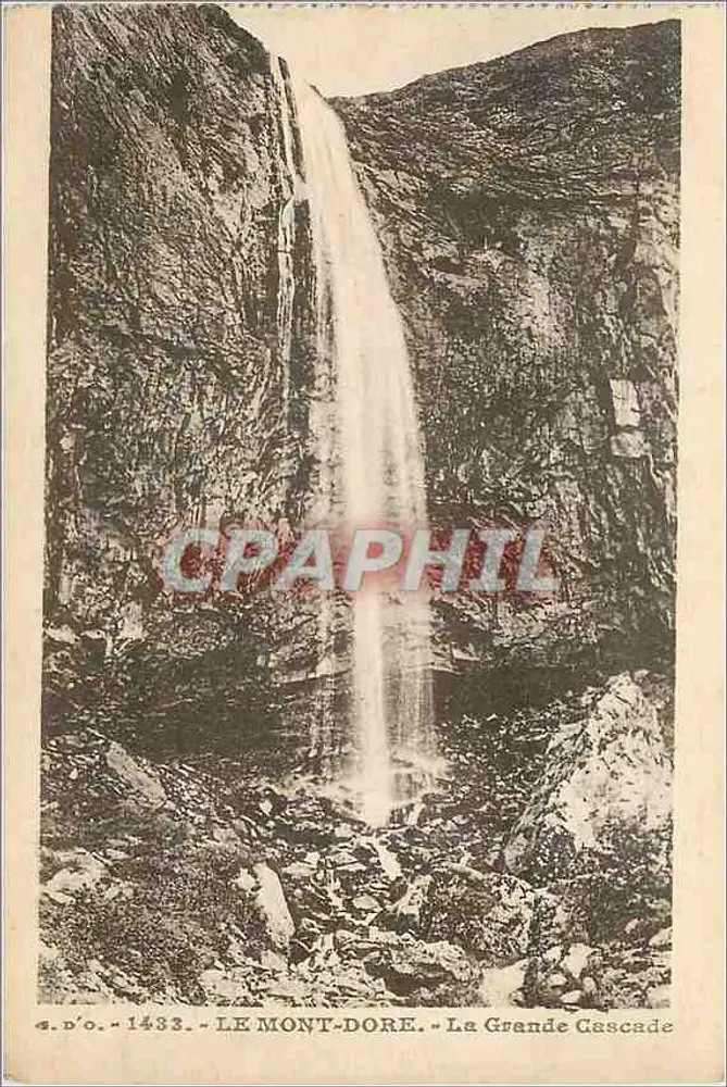 O Mont-Dore — A Grande Cascata — J. Ganteufanges, editor n°1433 - Frente
