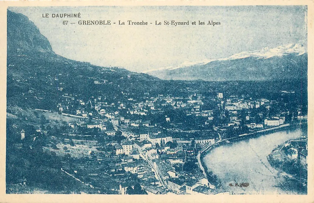 La Tronche - O St-Eynard e as Alpes — Grenoble — 67 — S. R. J. Editor - Frente