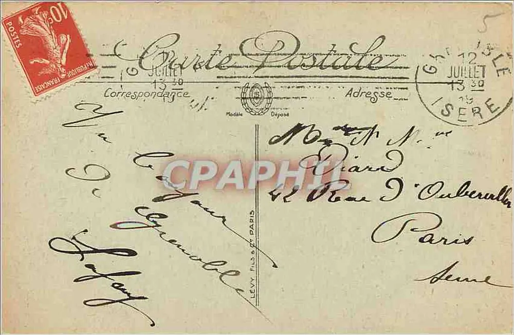 Grenoble — Le Cusque de Néron — LL. - Verso
