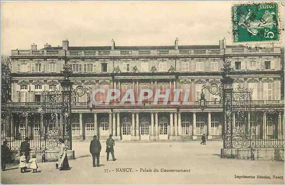 NANCY — Paleis van de Regering — Imprimeries Réunies, Nancy - Voorkant