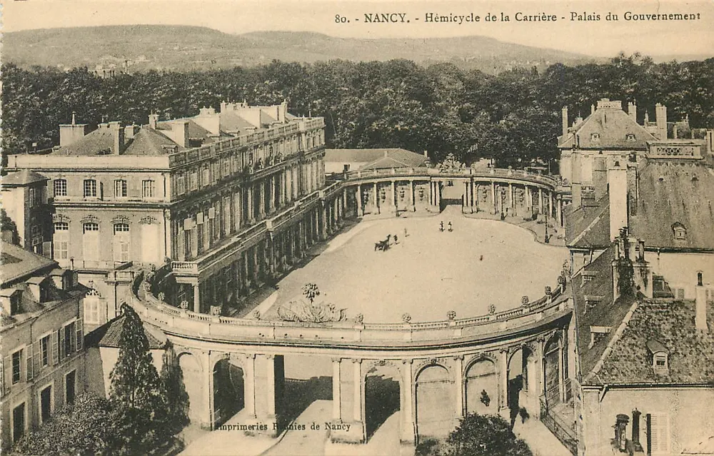 NANCY - Hémicycle de la Carrière - Palais du Gouvernement — Imprimeries Froides de Nancy, n°80 - Vorderseite