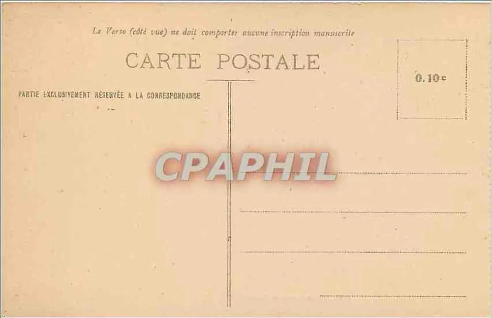 NANCY - Hémicycle de la Carrière - Palais du Gouvernement — Imprimeries Froides de Nancy, n°80 - Rückseite