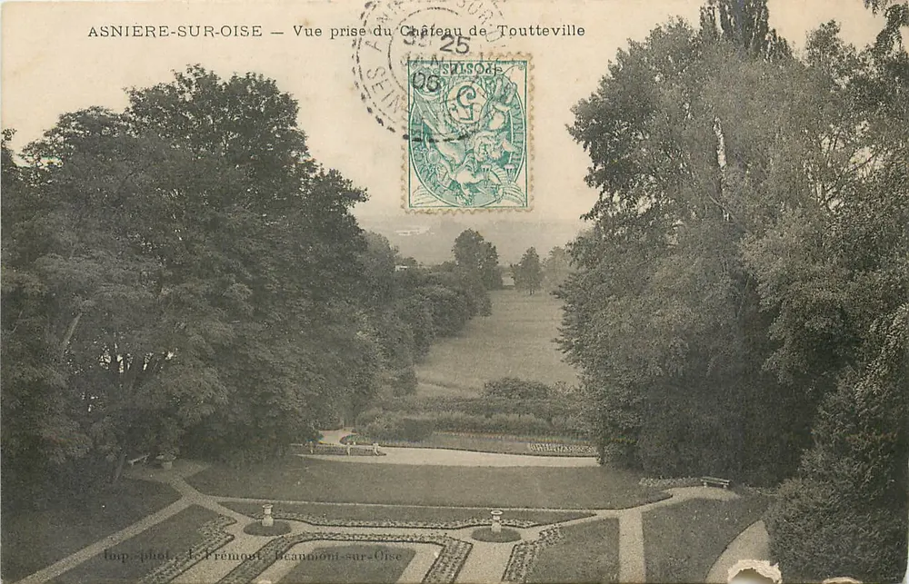 Asnière-sur-Oise — Ansicht vom Château de Toutteville — Imp. phot. J. Prémont, Beaumont-sur-Oise - Vorderseite