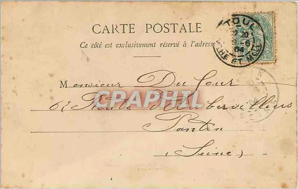 Porte de Metz — Toul — Phototypie A. Bergeret et Cie, Nancy — F. P., publisher in Toul - Back