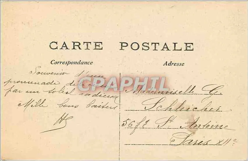 Versailles — Petit Trianon — Le Boudoir — Editor: 96. Versailles — Petit Trianon — Le Boudoir - Verso