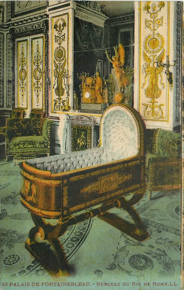 Palast von Fontainebleau — Wiege des Königs von Rom — Verlag Lévy & Neurdein, n°42 - Vorderseite