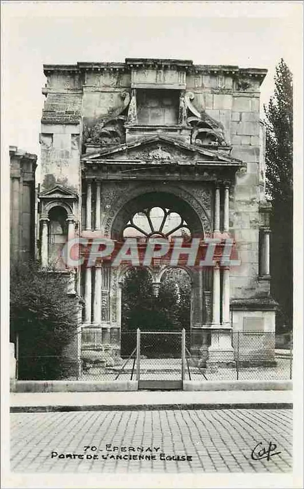 Porta da antiga igreja — Épernay — C.A.P. (46) & Réal-Photo, Paris - Frente