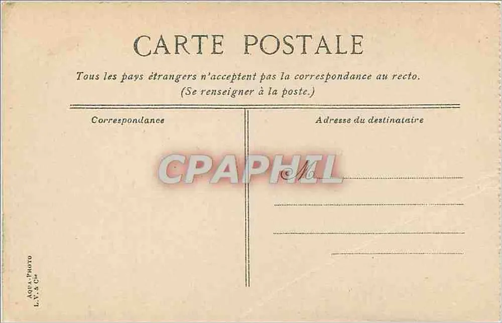 Châtenay-Malabry — O Castelo lado N.O. — G. Chanhlly - Verso