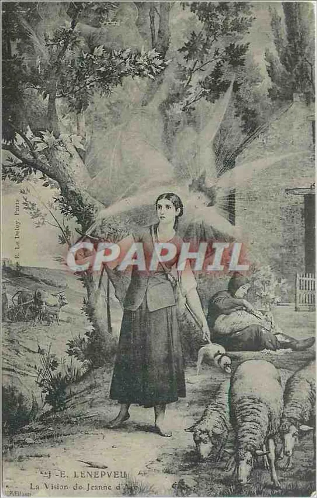 A Visão de Joana d'Arc — J. E. LenePveu - Frente