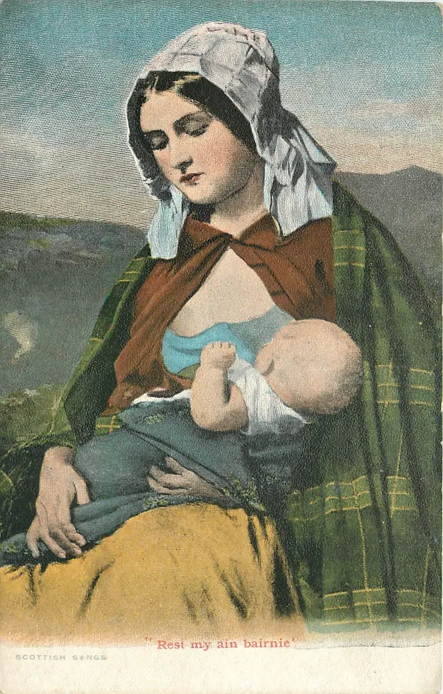 Mãe ouvindo seu filho — Scottish Songs — Série de Valentes - Frente