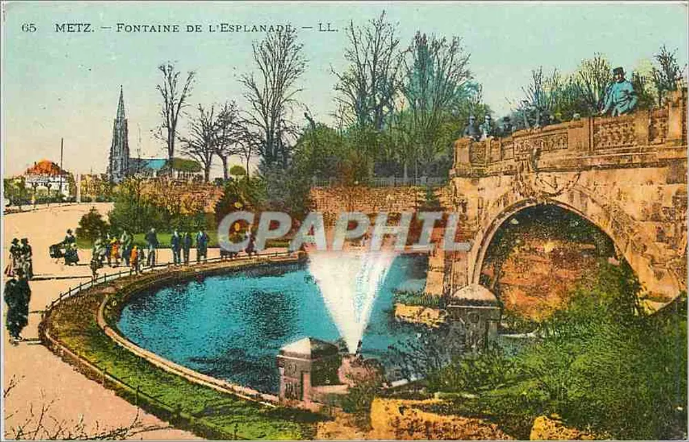 Metz — Fontein van de Esplanade — LL. — n°65 - Voorkant