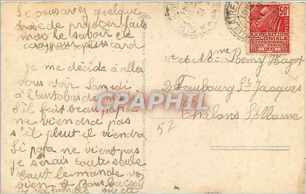 Metz — Le Bain des Roches — Éditions de la Poste - Achterkant