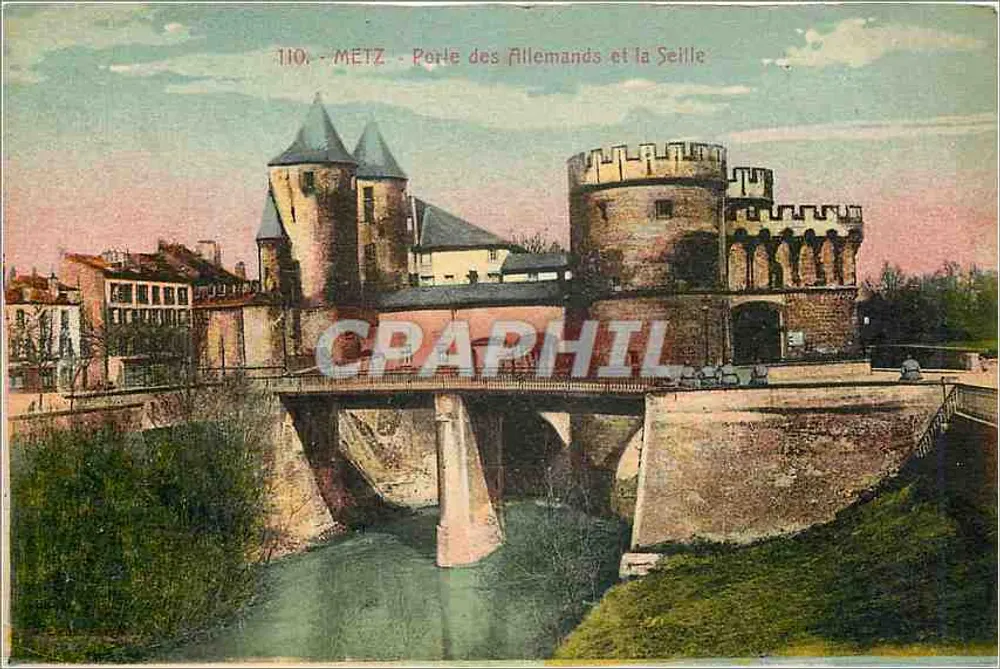 Metz — Perle der Deutschen und die Seille — P. Bonnetie, Verlag, Paris - Vorderseite