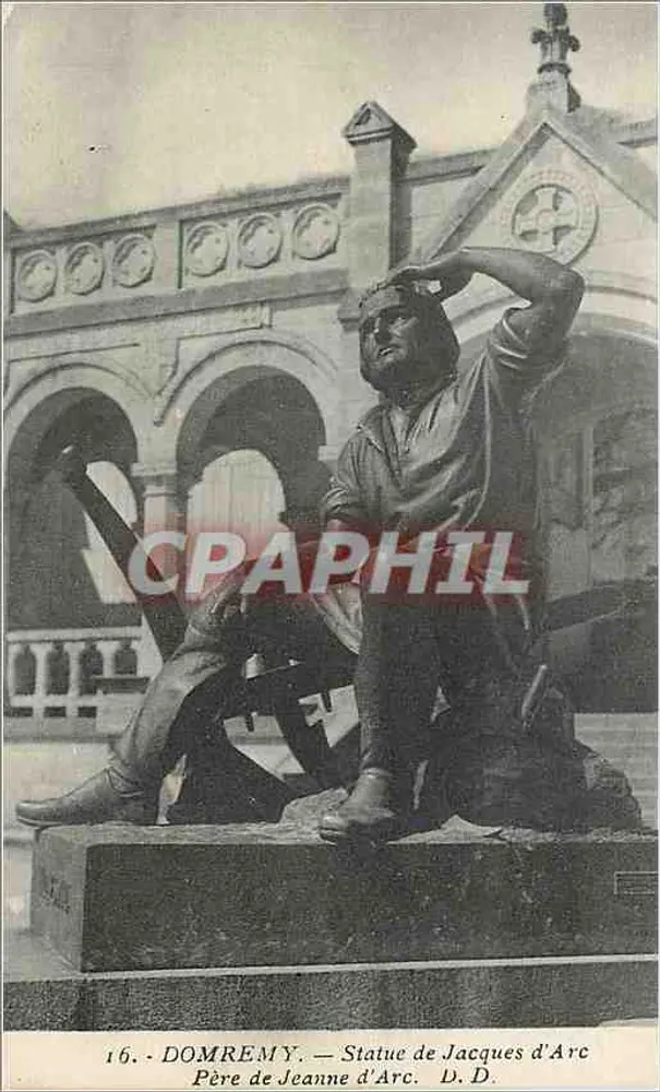 Domrémy — Statue de Jacques d'Arc, père de Jeanne d'Arc — D.D. - Recto