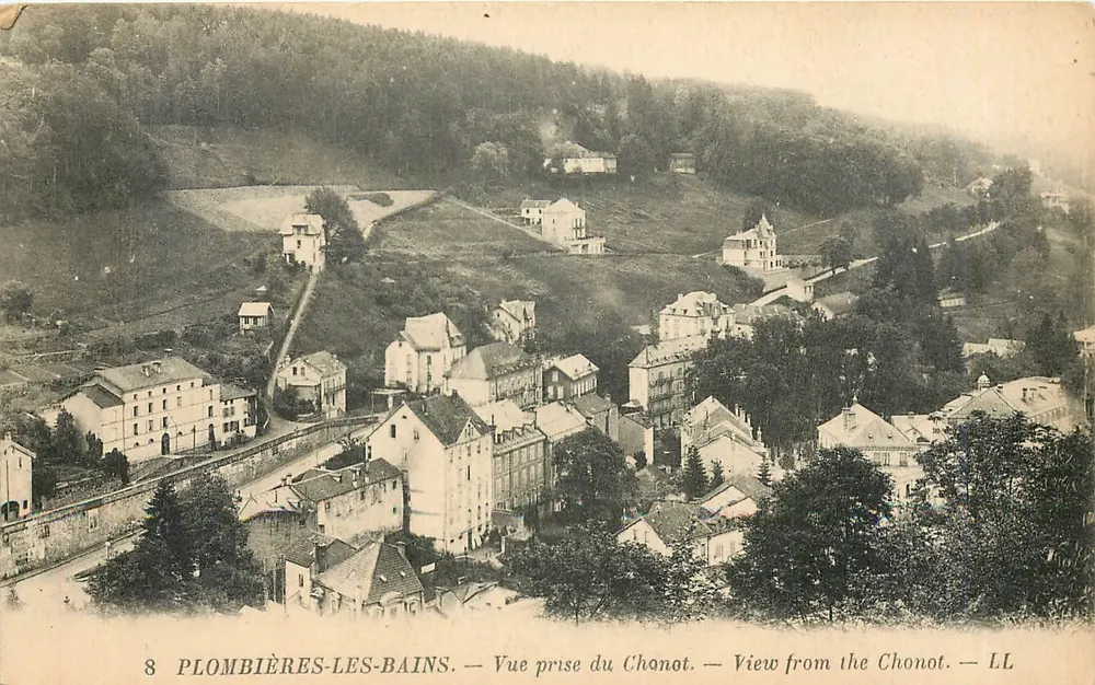 Plombières-les-Bains — Vista tirada do Chonot — LL - Frente