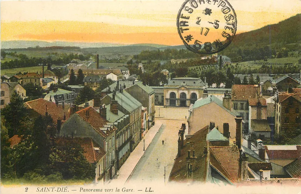 Saint-Dié — Panorama ku Gare — LL. - Awers