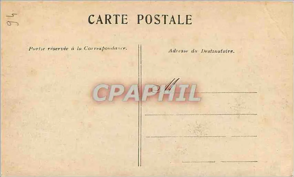 La Marne — Le Pont de Bry. — Éditeur : La Marne. N° de série : 94. - Verso