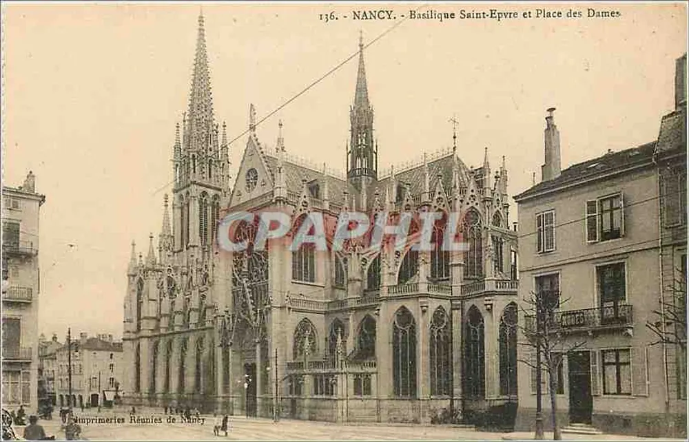 NANCY - Basílica de São Epvre e Praça das Damas — Impreunidas de Nancy, n° 136 - Frente