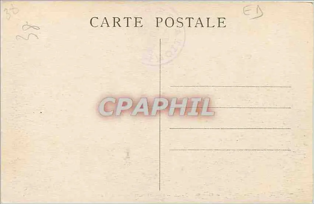 Grenoble in der Nacht und die Alpenkette — CI.A.V. n° 0269 - Rückseite